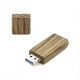 Luxury Wood Pendrive 64 GB with HEARTS symbol.