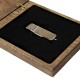 Luxury Wood - Pendrive Case with stylish drawing.
