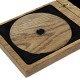 Luxury Wood - Pendrive+Disc Case with stylish drawing.