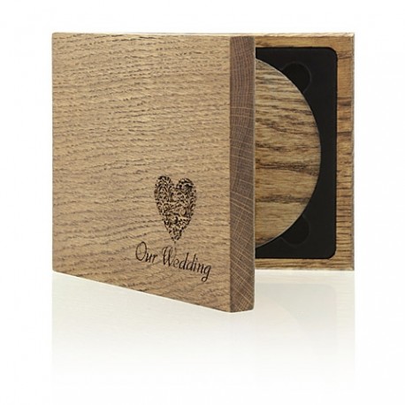 Luxury Wood - Single "Our Wedding" CD Case.