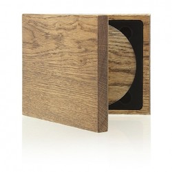 Luxury Wood - Single CD Case with stylish drawing.