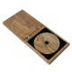 Luxury Wood - Single CD Case with stylish drawing.